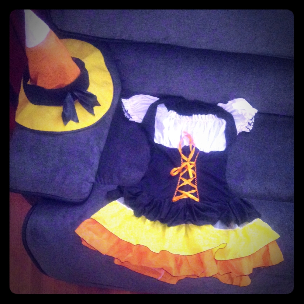 Candy corn witch